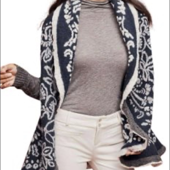 NWOT Anthropologie sweater coat - Picture 3 of 7